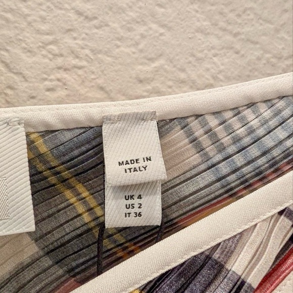 NWT Burberry London Plaid and White Runway Plisse Dress - Picture 12 of 16